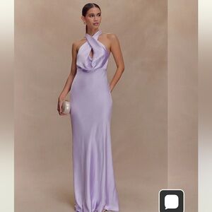 Meshki One Shoulder Lavender Dress